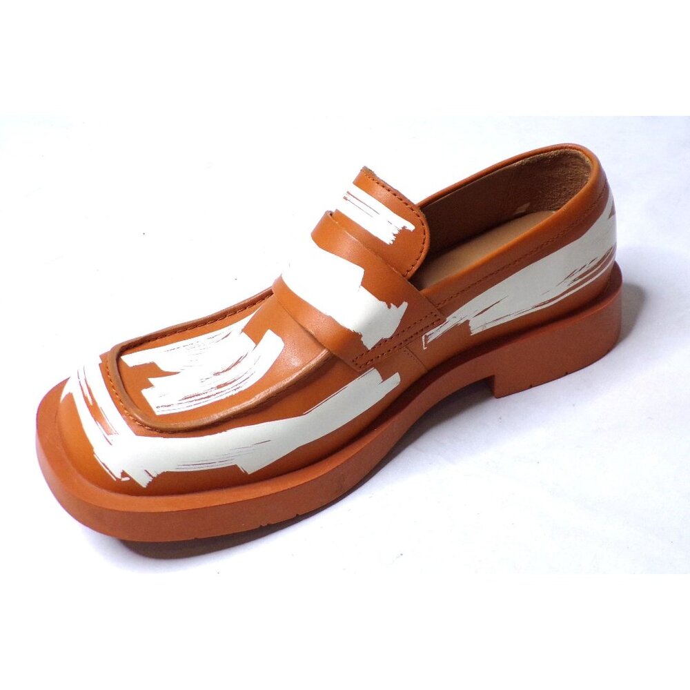 🆕CAMPERLAB 198 Loafer Shoes Brown White Leather 11 - Picture 10 of 12